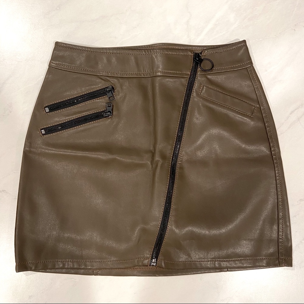 Express Faux Leather Skirt